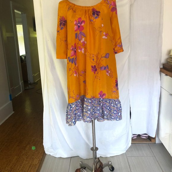 Silk Shift Dress - Picture 1 of 8